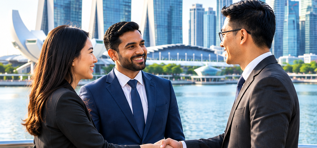 business partnership by marina bay